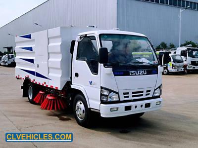 China ISUZU NQR NPR Road Sweeper Truck 6 Wheels ISO9000 CCC Certification for sale