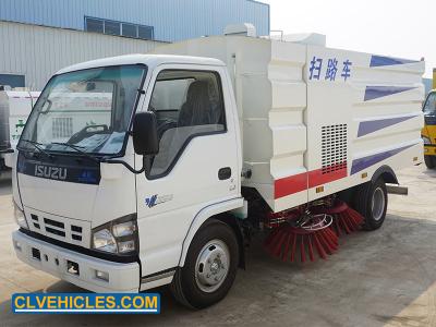 China ISUZU N Series Road Vacuum Cleaner Truck 4x2 130hp 6cbm Electronic Control for sale
