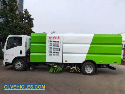 China ISUZU 700P 190hp caminhão montado varredor de estradas 5000L tanque de água à venda