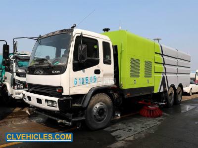 China FVZ CXA 300hp ISUZU Road Sweeper Truck 6X4 With High Pressure Water Cleaner for sale