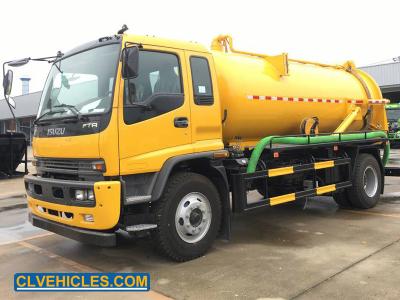 China FTR 190hp ISUZU 15,000 Liters Sewage Suction Truck for sale