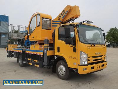 China ISUZU ELF KV100 28m Aerial Platform Truck Manlift Truck for sale