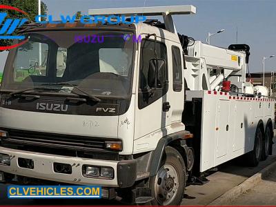 China ISUZU FVZ 6x4 300Hp 25ton Rotator Wrecker Tow Truck à venda