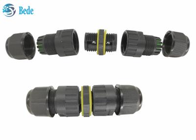 China Underground IP68 Electrical Waterproof Cable Connectors 2 Channel  2~3 Pins M16 Outdoor for sale