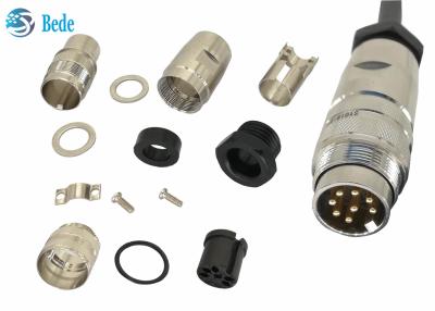 China AISG C485 Male End 8 Pins M16 Waterproof Connector / Free Connector Assembly for sale