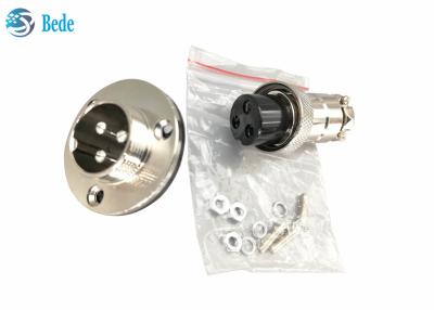 China Circular Flange Gx20 Plug Male And Female Set Panel Mount Connector for sale