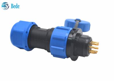 Chine Connecteur imperméable 2 de support de panneau de cables connecteur de M13 PA66 Pin 3 4 5 6 7 9 à vendre