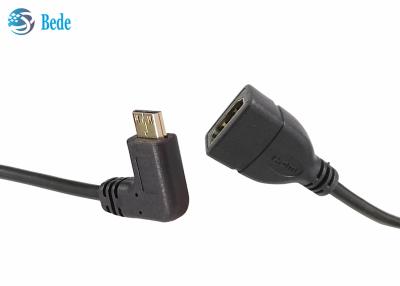 China Angled Mini HDMI Male to HDMI Female Cable Adapter Connector 4 Directions Up-Down-Left-Right for sale