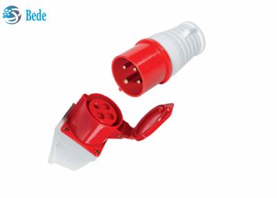 China 16A 4pin Industrial Socket/Plug Waterproof Male Female Connectors 380-415V for sale