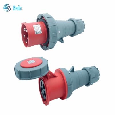 China 3P+N+E Industrial Plug & Socket 5 Pins Industrial Couplor IP67 AC380-415V 63 And 125 Amp for sale