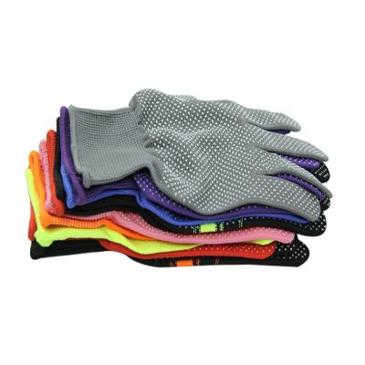 China 13 Gague Flexible PVC Dot Glove Floral Garden Gardening Fishing Hand Job Gloves Dotted Glove for sale