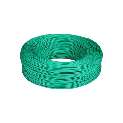 China Awm3122 Flexible High Voltage Silicone Rubber Insulation Wire Fiberglass Braiding Cable Green for sale