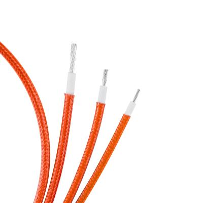 Китай Изоляция 30AWG оплетенных проводов стеклоткани силиконовой резины UL3068 продается