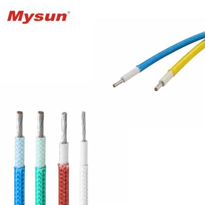 China O cobre da fibra de vidro AWG3122 prende os fios elétricos do uso interno de alta temperatura à venda