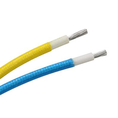 China Cable que trenza 300V de la fibra de vidrio del silicón de la resistencia térmica Awm3122 en venta