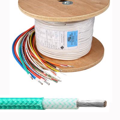 China UL3122 Flexible Insulated Wire 16AWG Copper Conductor Fiberglass Braiding Cable for sale