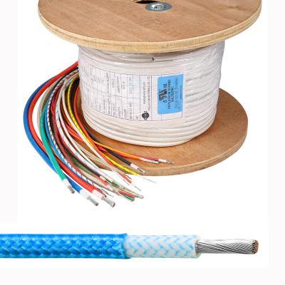 China 18 AWG Fiberglass Insulated Copper Wire Black Jacket For Stable Electrical Connections for sale