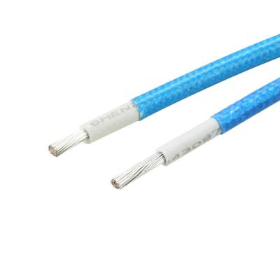 China 20 AWG Stranded Silicone Rubber Braided Wire Cable Copper Conductor Industry Wire for sale
