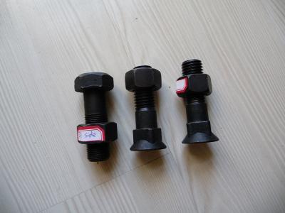 China 40Gr Caterpillar Dozer Track Pad Bolts For Loader Cutting Edges for sale