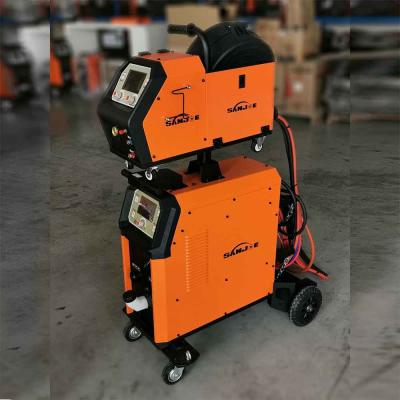 China Double Display LCD Welding Machine 500A IGBT 15kg Gas Shielded Separated 15kg Wire Feeder MIG Welder for sale