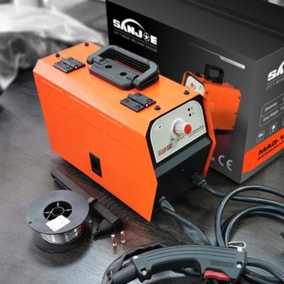 China Gasless Welder MAG Mini 100A Flux Core Wire Welding Machine MAG135 One Knob Control for sale