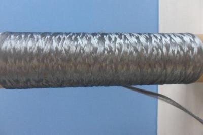 China Heat Resistant Metallic Metal Fiber , 8um Conductive Metal Thread for sale