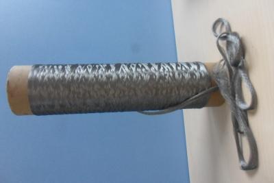 China Oxida a fibra de aço inoxidável resistente, roupa da torção do diâmetro 6um costura a linha à venda