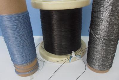 China hilo de coser del metal de la flexibilidad, hilo conductor 12um para los guantes en venta