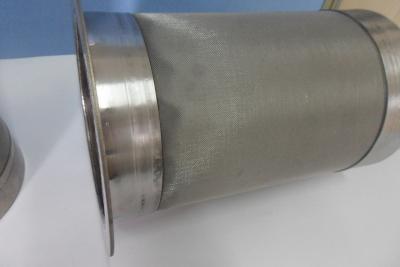 China Cartucho de filtro sinterizado a prueba de calor del metal, elemento filtrante del metal 6um en venta
