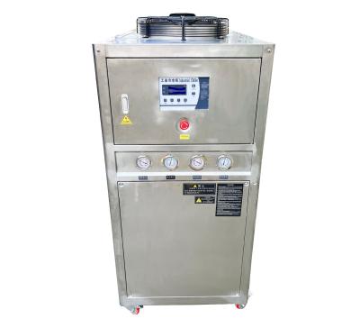 China JLSB-10HP Stainless Steel Water Chiller Machine Low Temperature Acid Alkali Resistant for sale