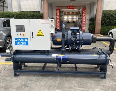 China JLSW-105D Chiller de tornillo industrial refrigerado con agua para horno de vacío de prensa caliente en venta
