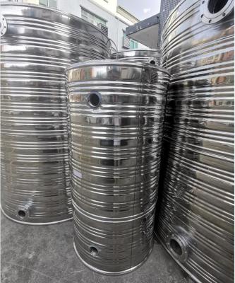 China Tanque de água de aço inoxidável isolado com roscas espessura 50 mm para uso industrial à venda