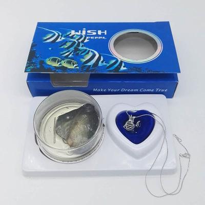 China DIY Wish Pearls Necklace Gift Box Jewelry Set with Fish Cage Pendant for Birthday Gift for sale