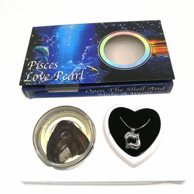 China 12 Horoscope Zodiac Natural Wish Freshwater Love Pearl Precious Zodiac Cage Holder Necklace Pendant Gift Set for sale