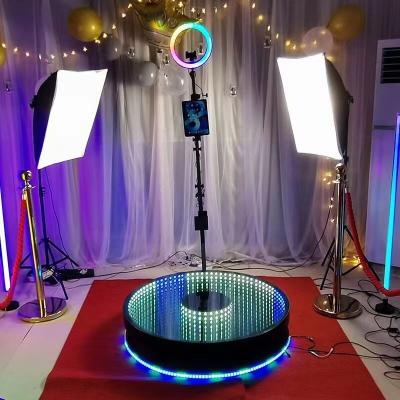 China New Adjustable Photobooth Party Hot selling RGB LED 360 Photo Booth for sale