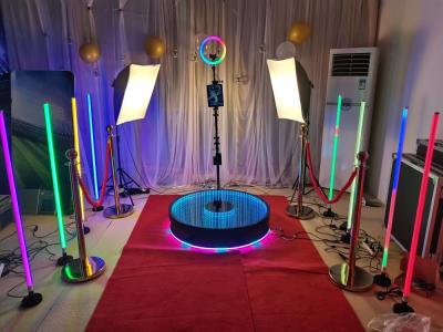 China Parties Automatic LED 360 Photo Booth 80cm Diameter With Free Logo for sale