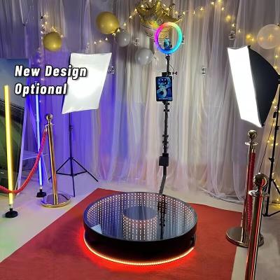 China Infinity RGB LED 360 Photo Booth , Portable Photo Booth For Party Wedding Camera for sale