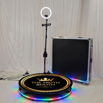 China Metal 360 Selfie Booth Comes With Customized Logo And Flight Case à venda