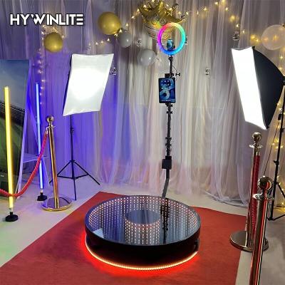 China led light 100cm Diameter 360 LED Photo Booth With Free Flight Case for sale