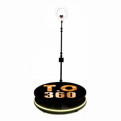 China Portable Adjustable 360 Photo Booth Manual Round Base Customized Logo for sale