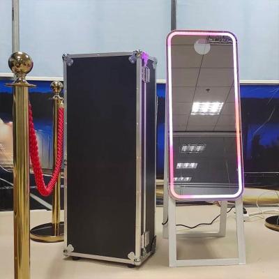 China Mini Computer Portable Selfie Mirror Photo Booth Transport Glass Remote Control for sale