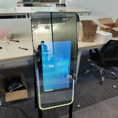 China Smart Mirror Image Photo Booth Portable Floor Standing For Wedding for sale