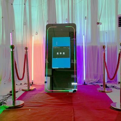 China Selfie Wedding Touch Screen Mirror Photo Booth Adjustable Light Frame for sale