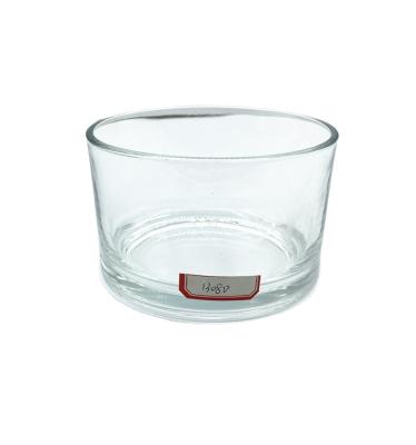 China Luxury Glass Candle Jar, Loose Wooden Lid, Empty Frosted Glass Candle Container For Home Decoration for sale