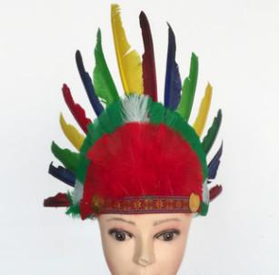 China Indian headdress, ground anfield dress party outfit, feather headdress, chief hat. for sale