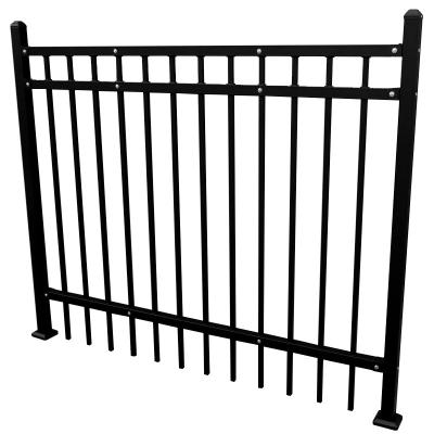 China Welding Victorian Deformed Bar Wrought Iron Picket Fence 1.73m Height for sale