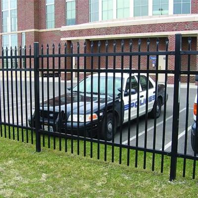 China Garden Used Wrought Iron Fence Powder Coated Spear Top Steel for sale
