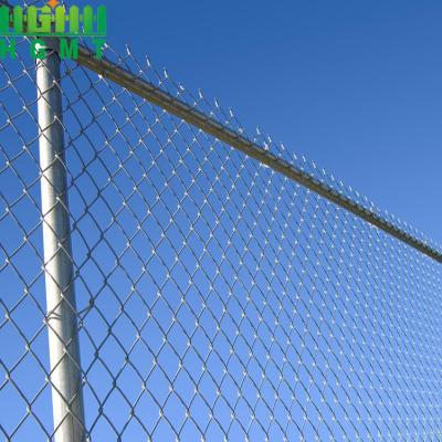 China Black Chain Link Fabric Wire Mesh Farm Property Fence 6ft 7ft 8ft for sale