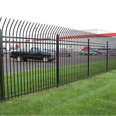 China Tubular Steel Galvanized Wrought Iron Fence For Garden for sale