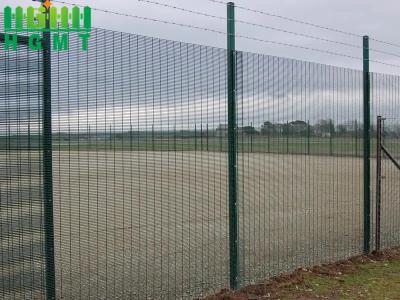 China Pvc Coated 3mm Security Steel Fence 76.2x12.7mm Hole Size for sale